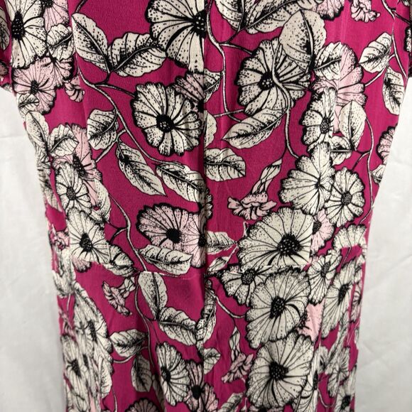 Talbots Midi Dress Womens Plus 16 Pink Floral Boho Flowy Lightweight Summer - Picture 5 of 16